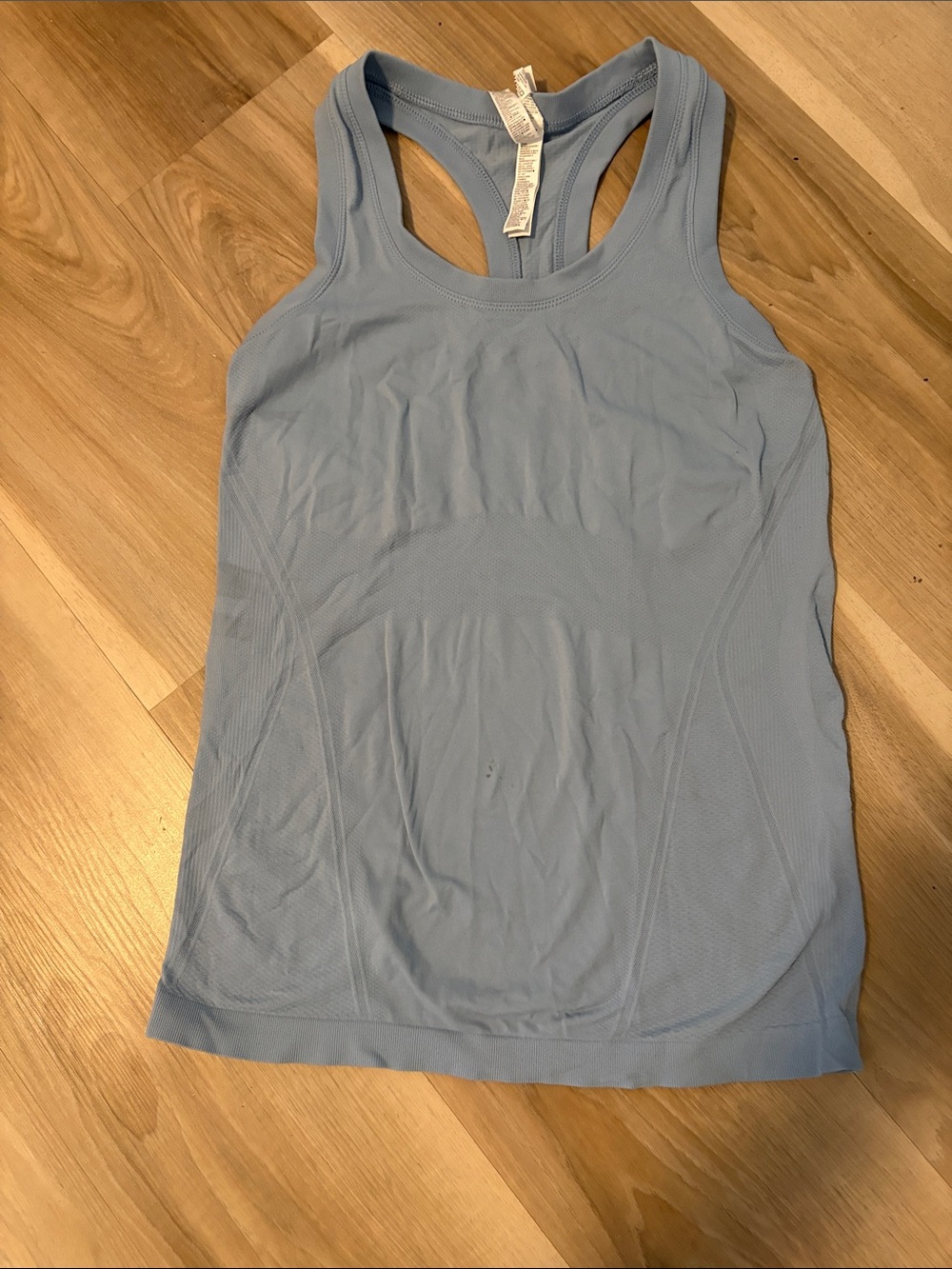 Athleta Light Blue Racerback Seamless Tank